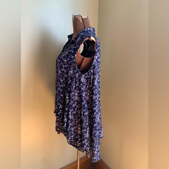 Umgee layered blouse floral tunic - Picture 6 of 9